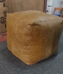Puf de cuero