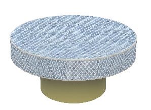 Mesa de centro de hueso