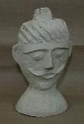 Rostro de papel maché
