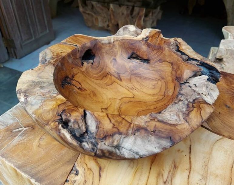 Tazón de teca