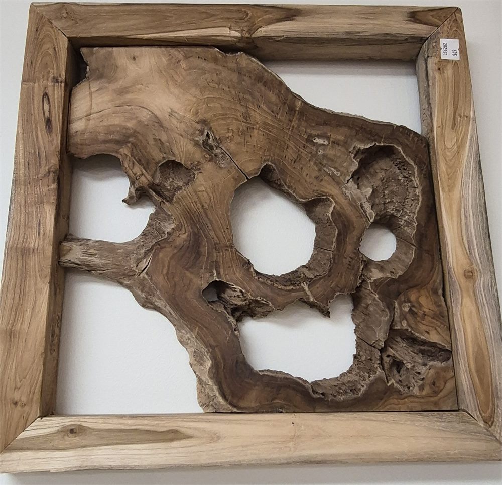Teak Wall Decor - Front