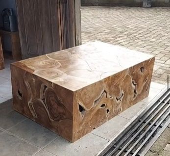 Mesa consola de teca multi