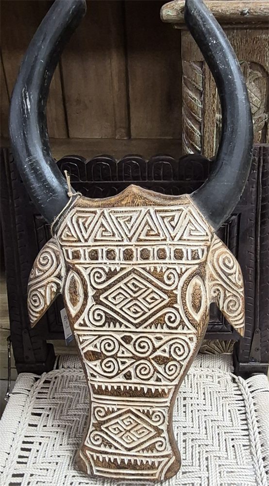 Bali Buffalo On Stand - Front