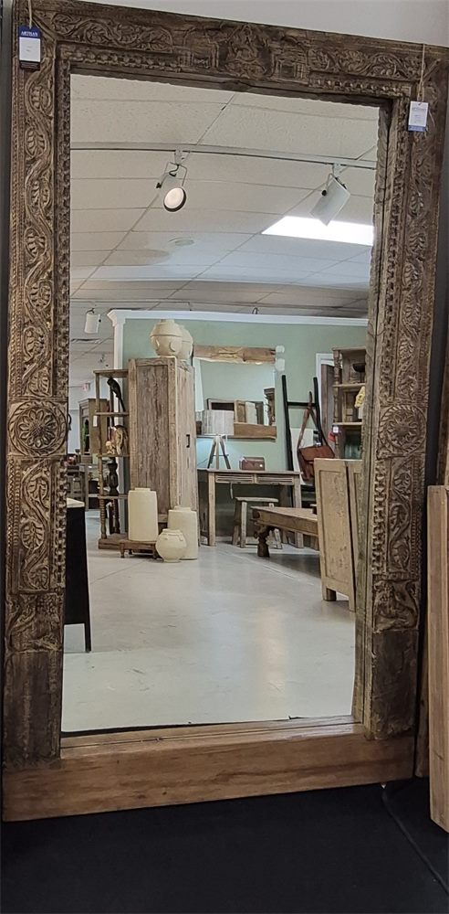 Teak Mirror - Front