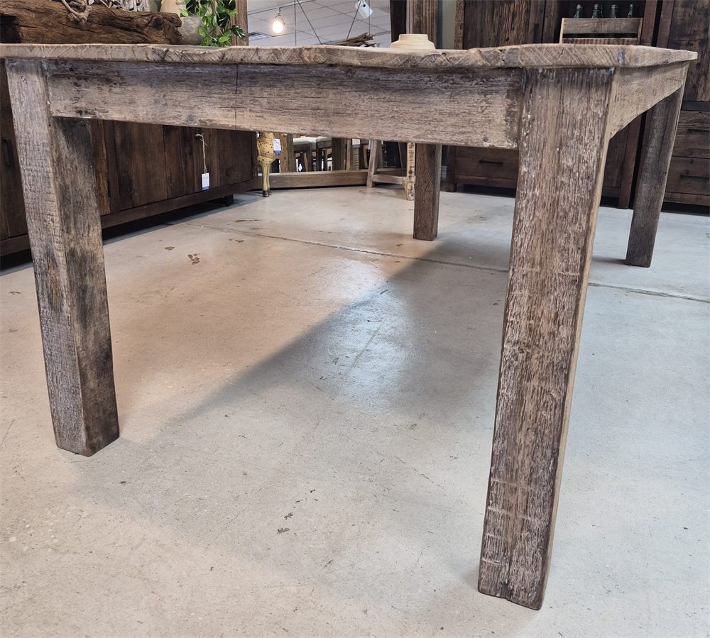 Mesa de comedor de teca - Izquierda