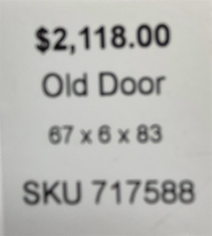 Old Door - Back